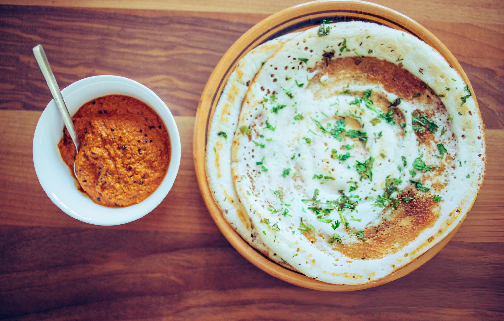 THATTU DOSA AND VEG KURUMA